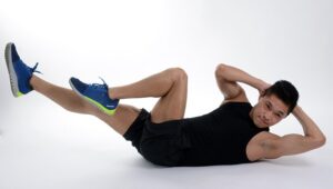 Bicycle crunches to lose belly fat